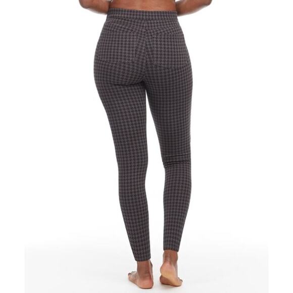 Spanx Ankle Jean-ish Leggings in Houndstooth Print Size M - Picture 3 of 10